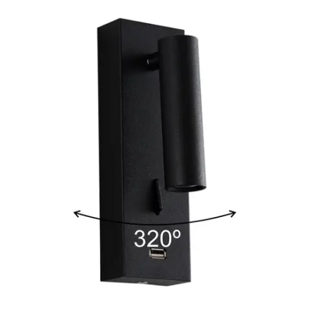 Бра Crystal Lux CLT 210W USB BL 1400/469