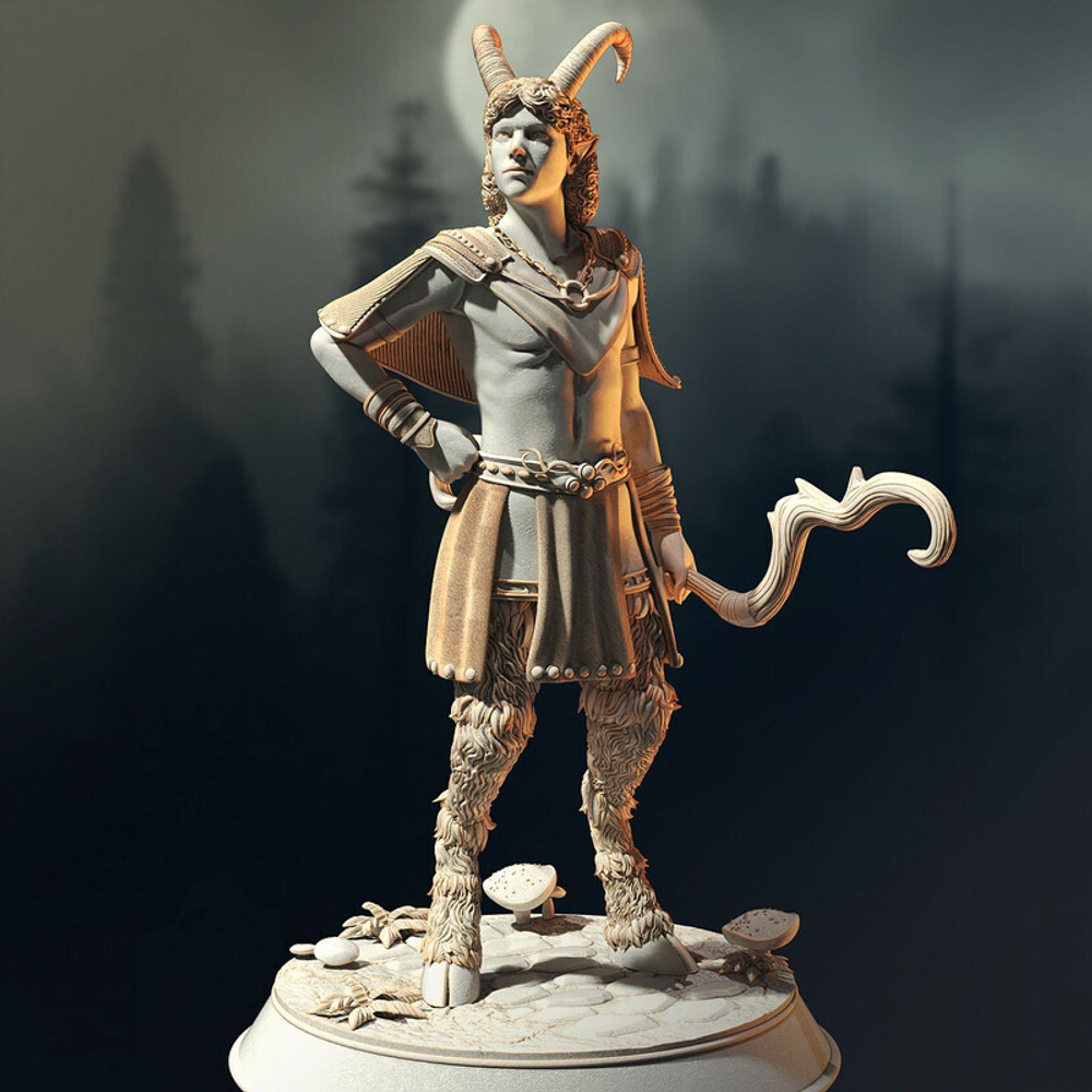 Сатир Тифлинг Рейджер Охотник Следопыт миниатюра для dnd, днд, pathfinder, фентези, Настольная игра, НРИ, Варгейм, РПГ