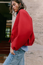 ДВУБОРТНАЯ КУРТКА ИЗ МЯГКОЙ ТКАНИ — ZARA