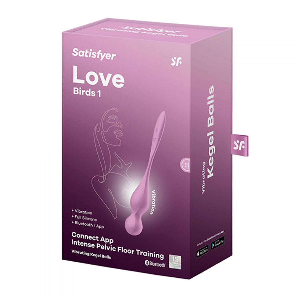 Розовые вагинальные шарики Satisfyer Love Birds 1