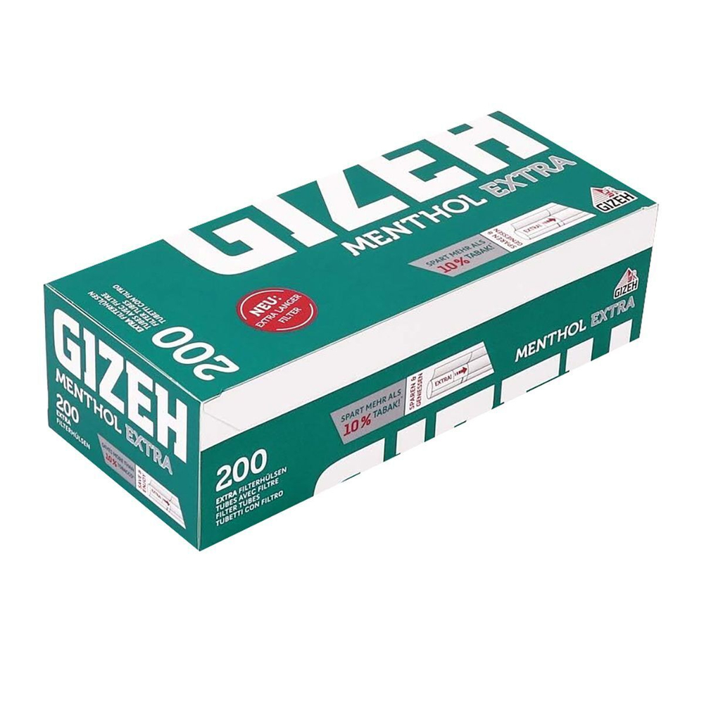 Гильзы для сигарет "Gizeh" Extra Long Menthol 200шт. Товар уцененный