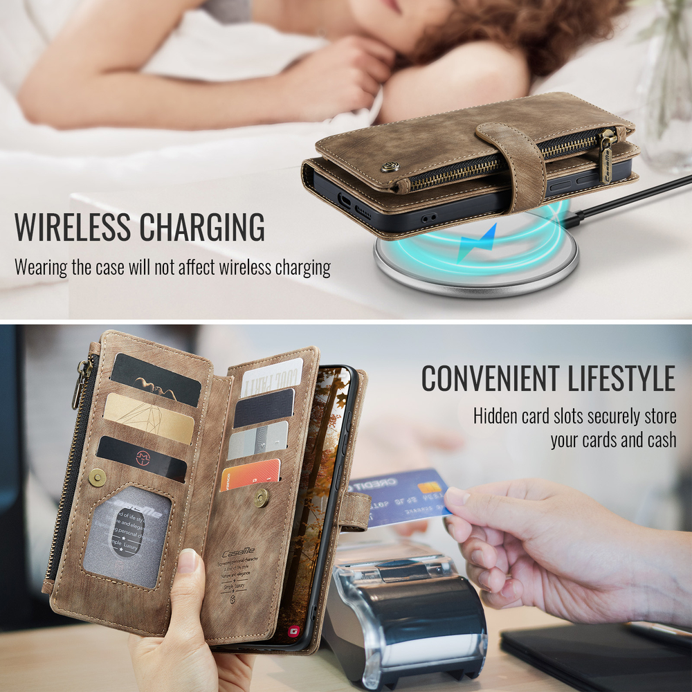 Многофункциональный чехол-кошелек CaseMe 3 in 1 Matte Wallet для Samsung Galaxy S26+