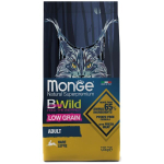 Monge Cat BWild LOW Hare (Монж заяц) для взрослых кошек, низкозерновой, из мяса зайца 1,5 кг