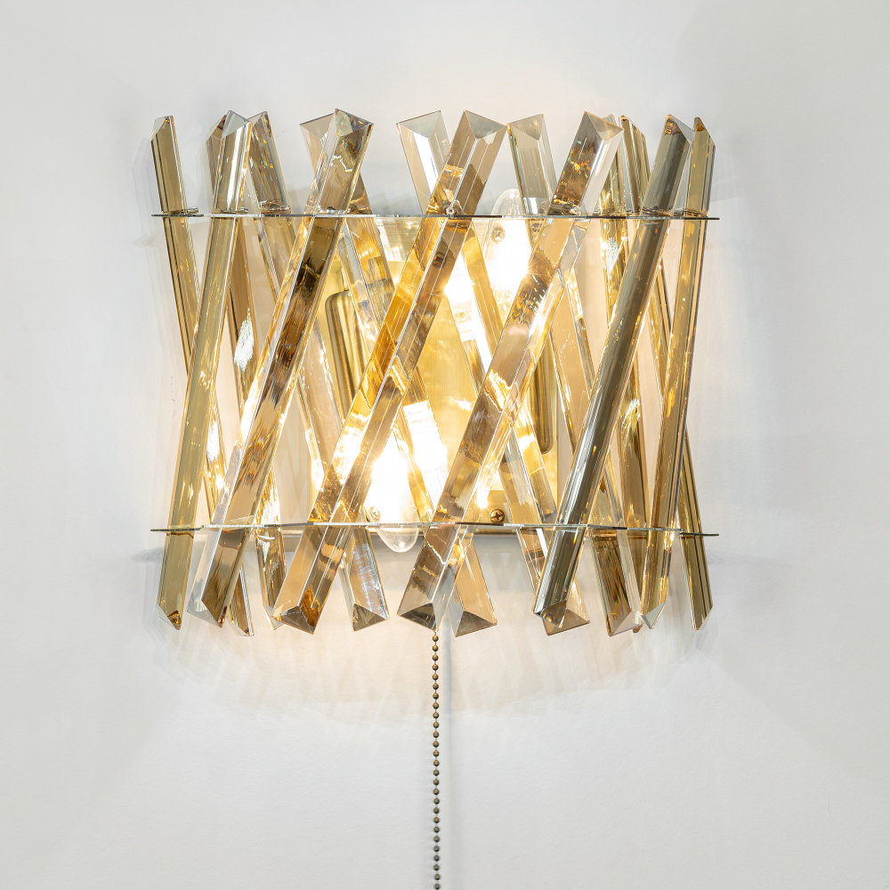 Citilux Ингвар CL334423 Бра хрустальное с выключателем Бронза