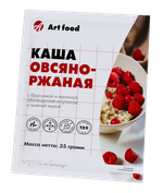 Каша овсяно-ржаная с брусникой и малиной Обогащена инулином и льняной мукой, без сахара