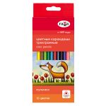 Карандаши цветные трехгранные 12цв. Гамма Мультики NEW