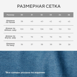 Джинсы мужские MIST размер 32, синий 9934970