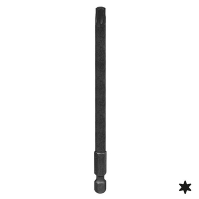 KING TONY (711130T) Вставка (бита) торцевая 1/4", L = 110 мм, TORX, T30, для шуруповерта