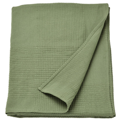IKEA INDIRA (ИКЕА ИНДИРА) — Покрывало, серо-зеленое, 150x250 см