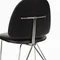Обеденный стул Sundseat, черная экокожа, ножки хром
