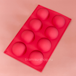 Полусферы силиконовые, 29×17 см, 8 ячеек (d=5,8 см)