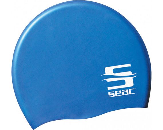 Шапочка для плавания Seac Sub Swim силиконовая синий
