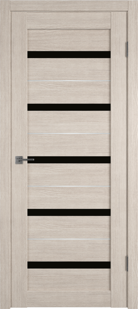Дверь Atum Al 7 / Cappuccino / Black Gloss SM / Владимирские двери