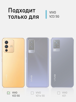 Чехол ROSCO для Vivo V23 оптом (арт. VV-V23-TPU-TRANSPARENT)