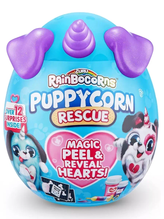 Мягкая игрушка сюрприз яйцо Rainbocorns Puppycorn Rescue