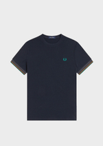 Футболка FRED PERRY Twin Tipped Cuff T-Shirt