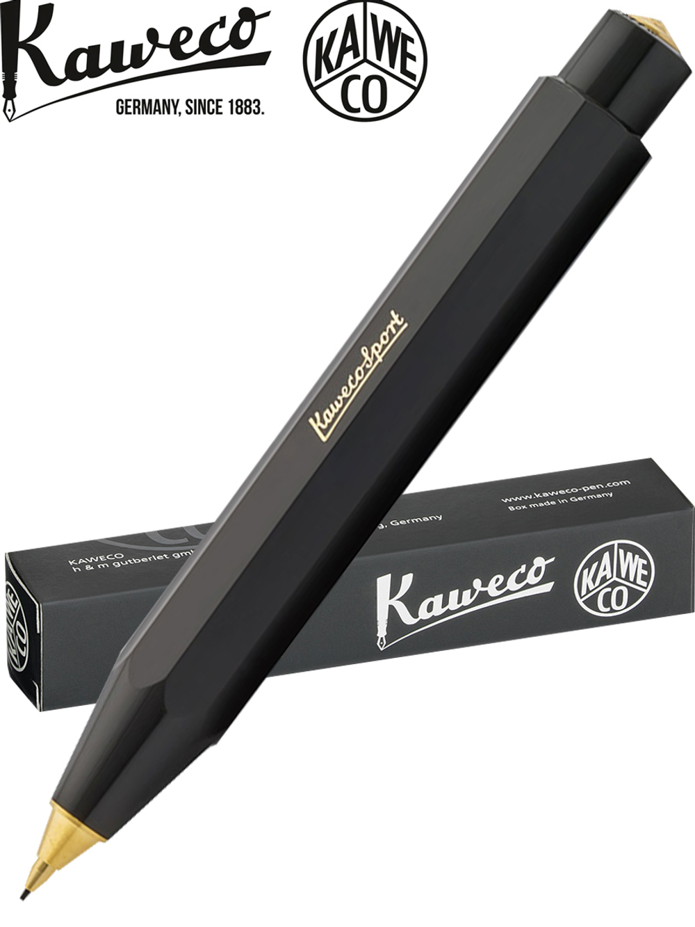 Карандаш механический Kaweco CLASSIC Sport Black (10000050) 0.7 мм черный