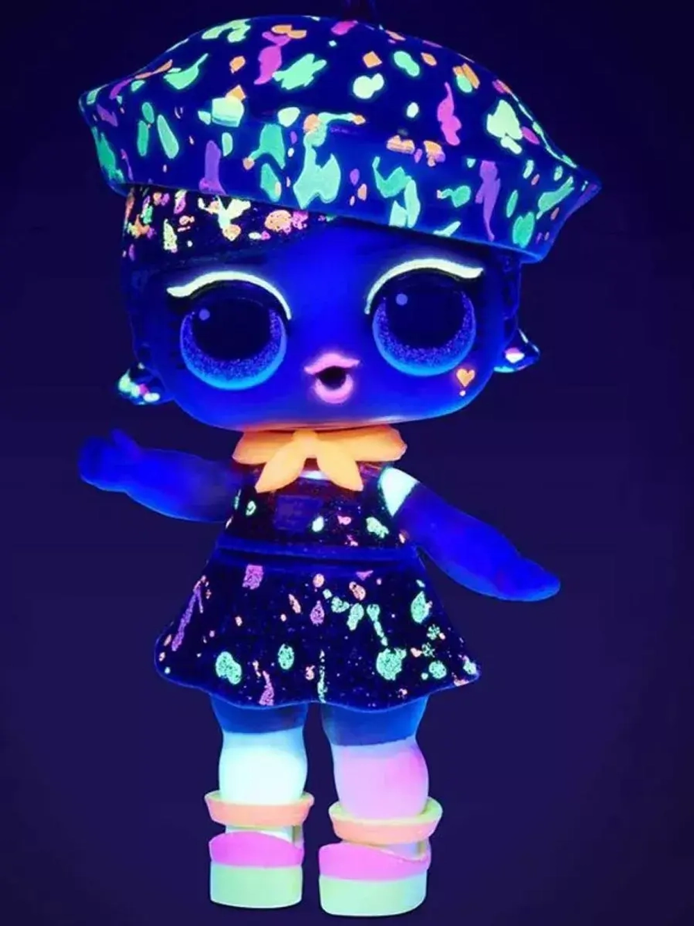 Кукла Лол шар Lights Glitter Неон