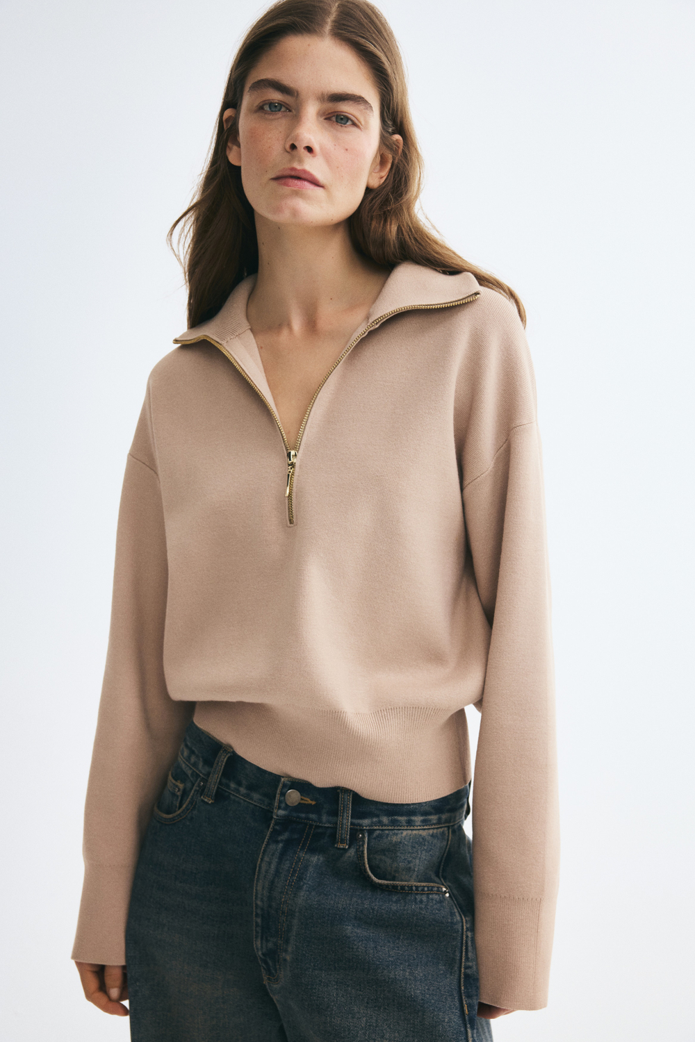 Тонкий свитер на молнии - H&M