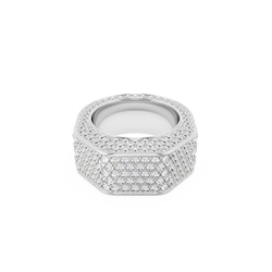 DEXTERA:RING OCT FULL PAVE CRE/RHS 58
