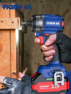 Винтоверт ударный аккумуляторный Nanwei NW-S8240-4, 240 Нм, 20 В, 4Ah*2