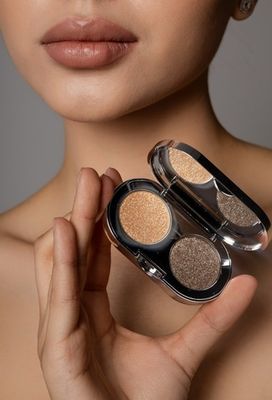 Тени-спарклы для век MAKEUPSTOREKZ DOUBLE SPARKLES - MOONRIVER DS03