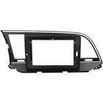 Комплект рамки с разъёмами 9"+can Hyundai Elantra 6 2016-2018 (штатная камера) серебристые окантовки