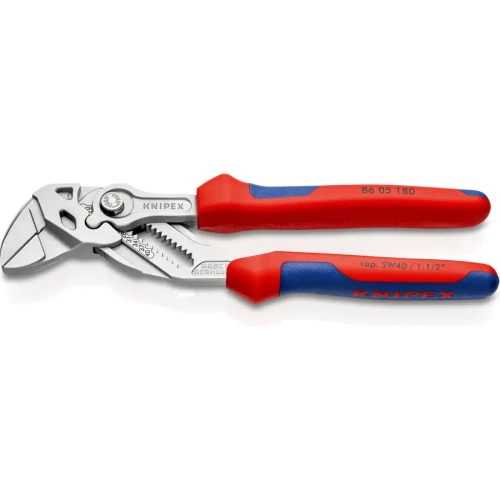 Клещи переставные-гаечный ключ хромированные 180 мм Knipex 86 05 180 SB