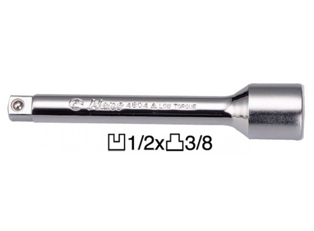 Адаптер (переходник) уменьшающий 1/2" * 3/8" 125мм, 4804-5, Hans