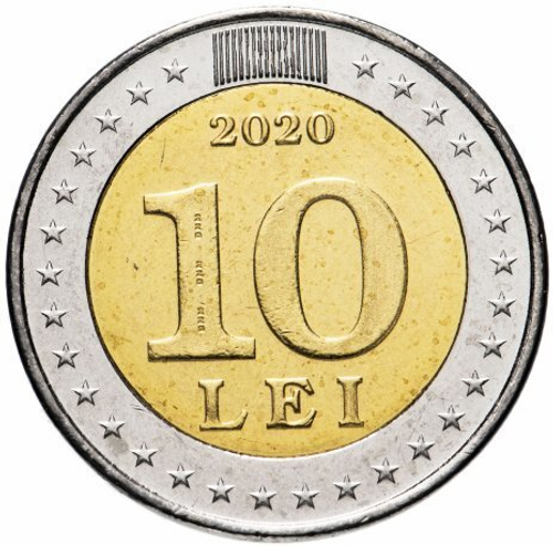 10 лей 2020 г. "30 лет Национальному флагу". Молдавия