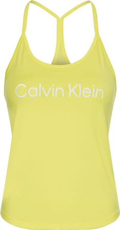 Женский топ теннисный Calvin Klein Tank Top - sunny lime