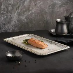 Блюдо прямоугольное 30*17,5 см h1,8 см Rug By Bone Innovation [bb] [6]