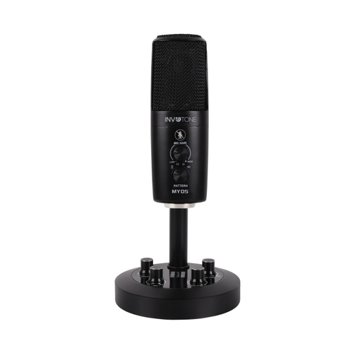 INVOTONE MYOS - настольный конденсаторный микрофон, 3 капсюля, USB интерфейс, 4 диаграммы направлен.