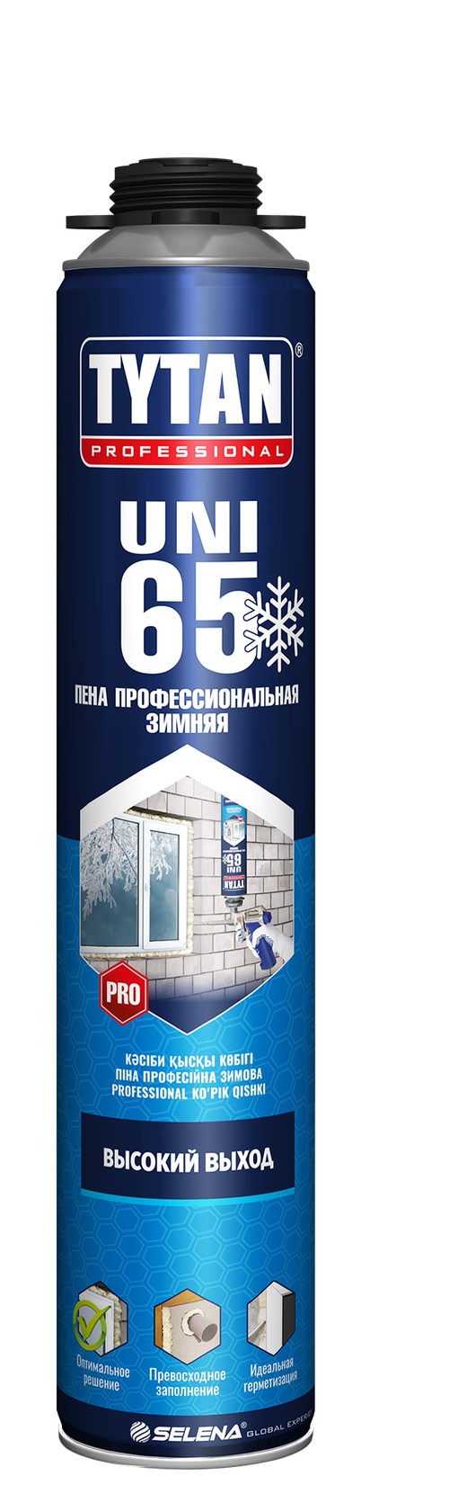 Пена профессиональная Tytan Professional 65 UNI зимняя 750 мл выход 65 л