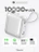Внешний аккумулятор Gurdini Flow Power (CCC) 10000 mAh 20W ( built-in cables) USB-C/Lightning Silver