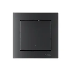 Выключатель одноклавишный с подсветкой Systeme Electric AtlasDesign Smart Карбон ATN001013Z