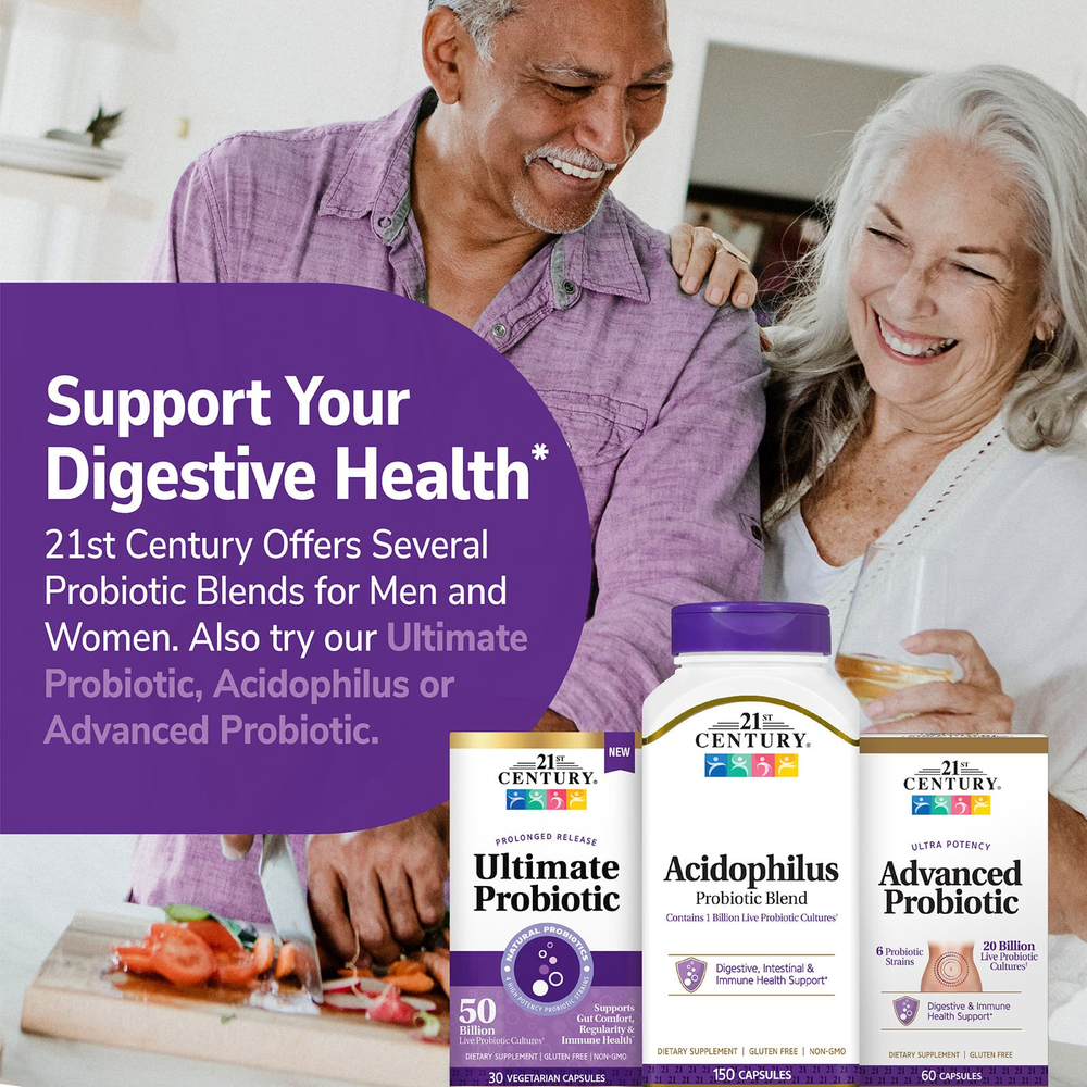 21st Century, Ultimate Probiotic, 50 млрд КОЕ, 30 вегетарианских капсул