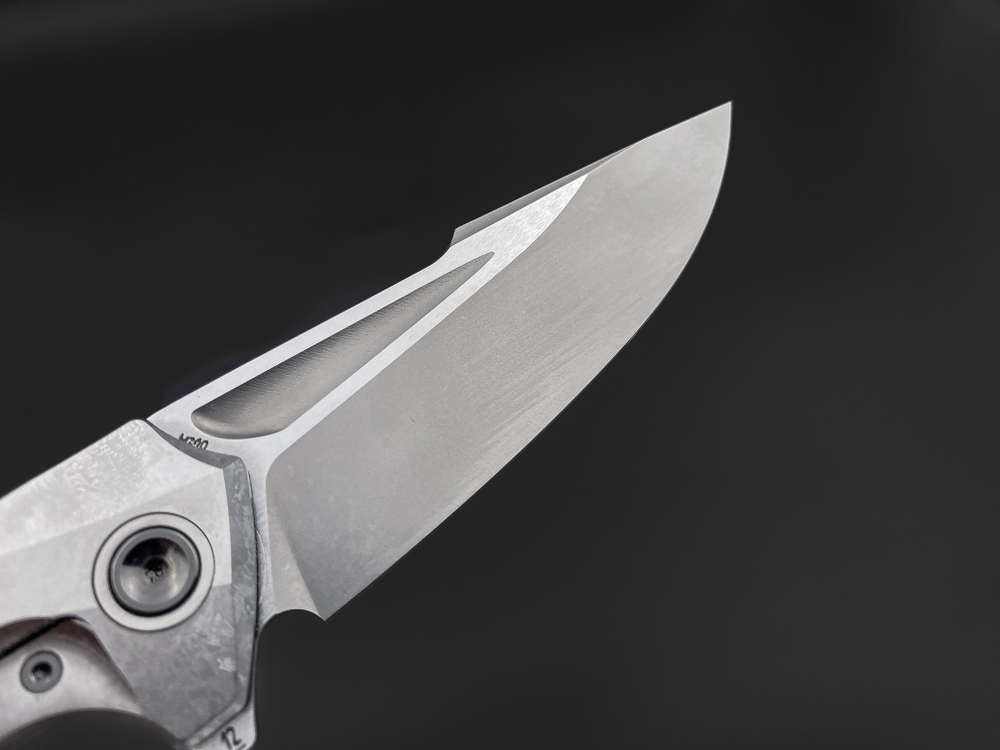 Складной нож Guerrero M390 CrystalTi green carbon