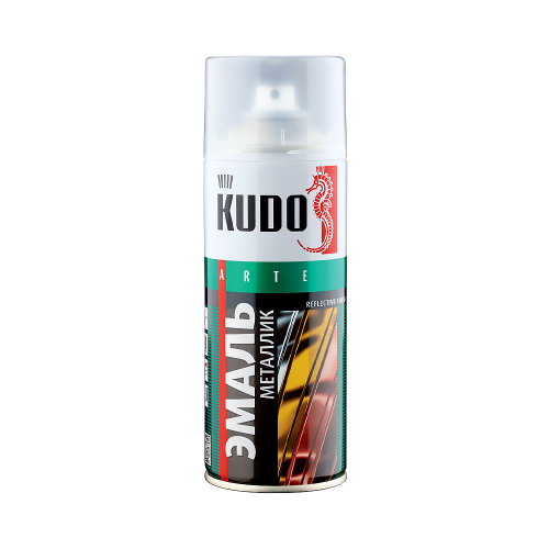 Краска аэрозольная акриловая металлик Kudo KU-1028, 520 мл, золото, 22067