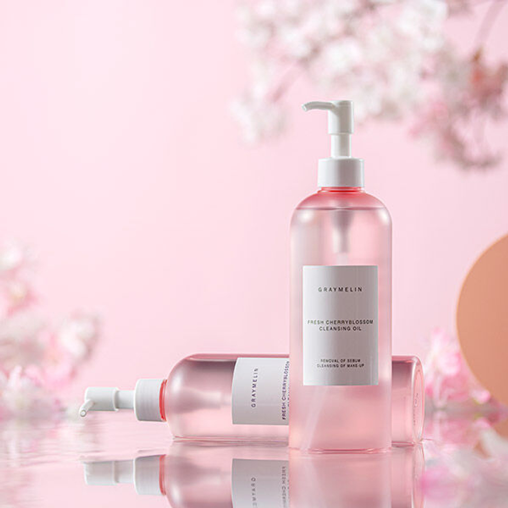 Глубокоочищающее гидрофильное масло Graymelin Fresh Cherry Blossom Cleansing Oil, 400мл