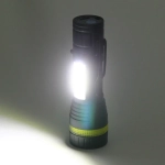 Фонарь ручной 3 режима 1LED+COB Zoom, аккумуляторная батарея 400mAh USB W501