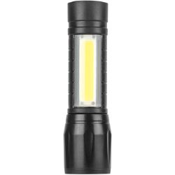 Светодиодный фонарь Трофи UA-101 аккумуляторный 3Вт LED + 3Вт COB оптический Zoom 3 режима | Универсальные  фонари