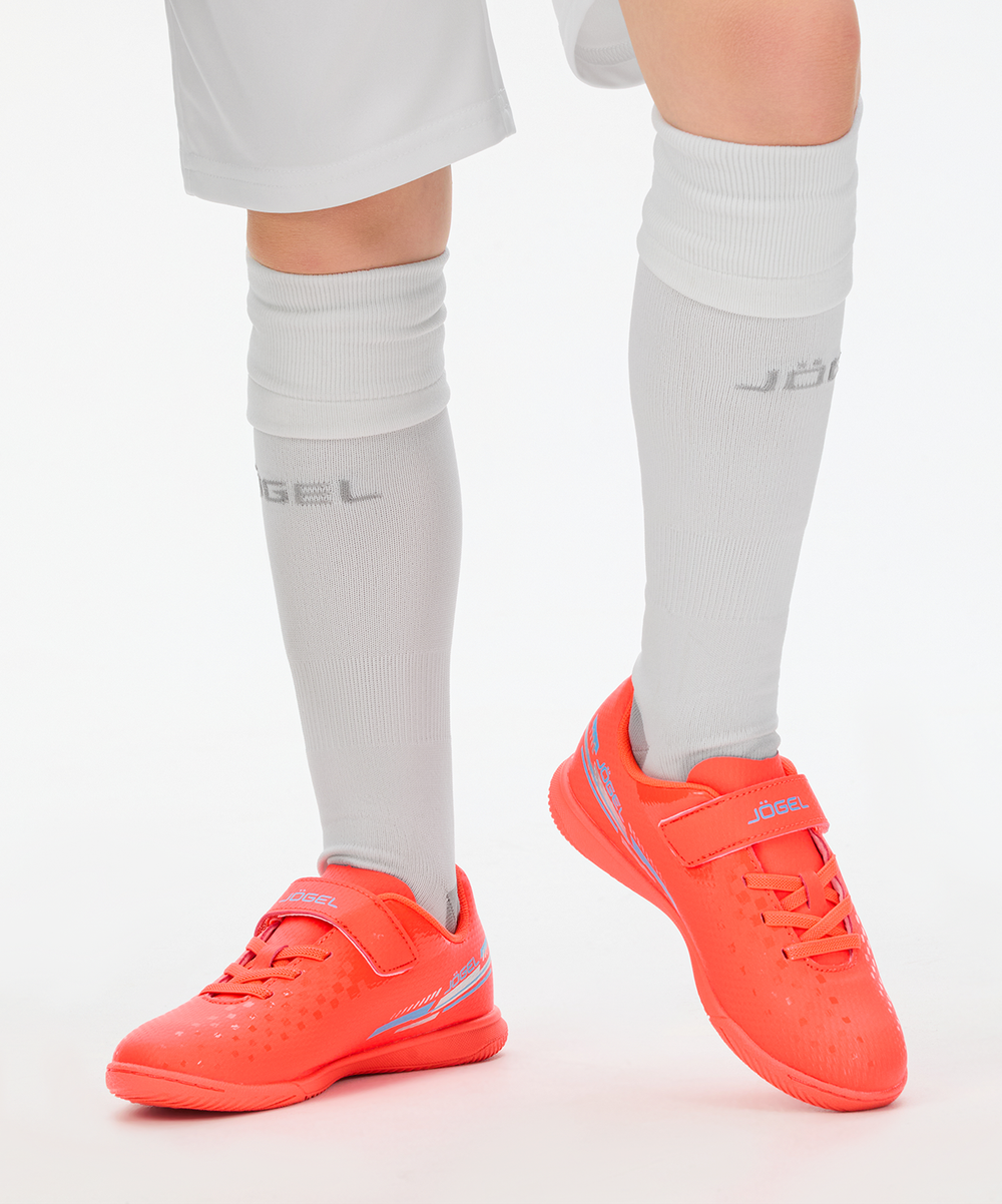 Бутсы футбольные Jogel Evofly IN Talant KIDS coral, коралловый