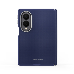 Чехол синего цвета с вставками из искусственной кожи для Samsung Galaxy Z Fold 8, серия Vyne Series от Dux Ducis