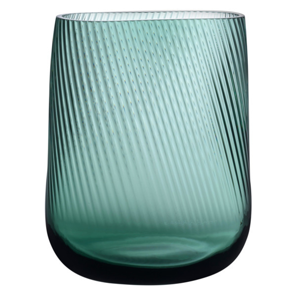 Ваза 20х24см Nude Glass Опти зеленая
