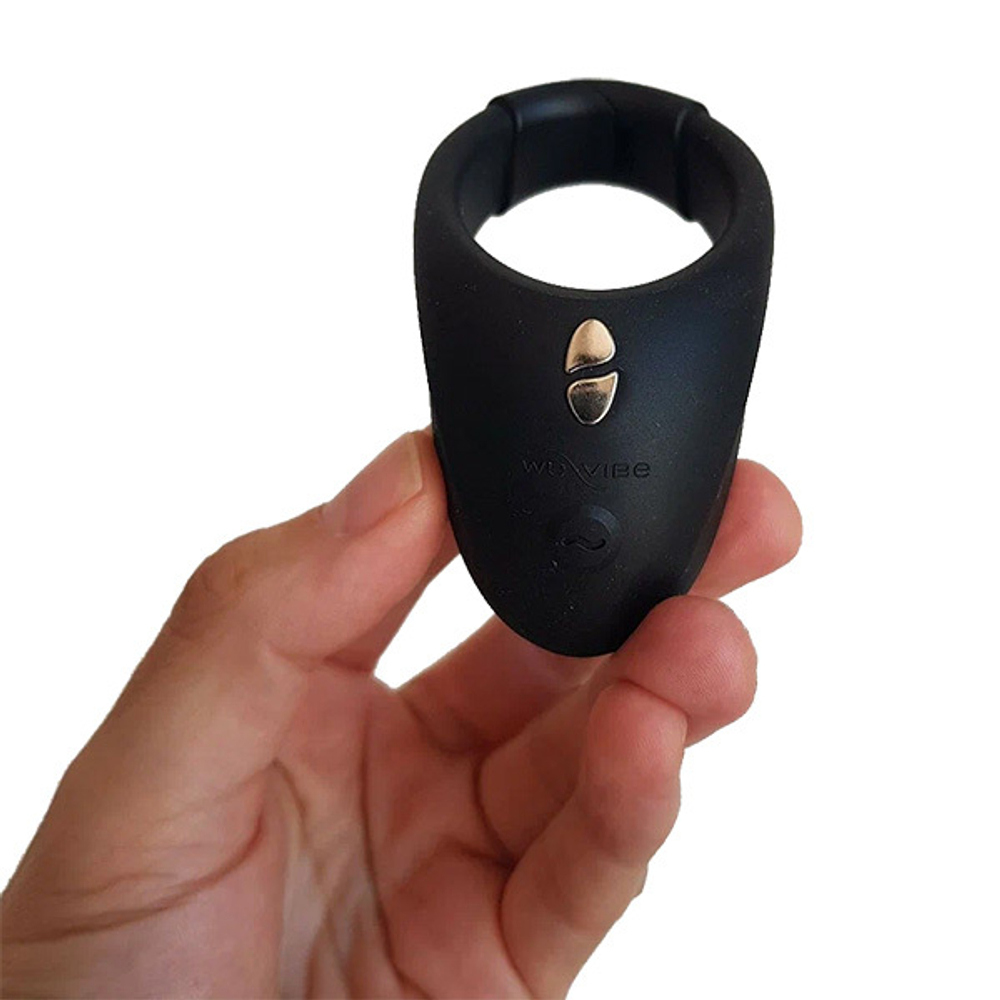Черное эрекционное виброкольцо 3,5x4,2см для ношения We-Vibe Bond SNNS1007