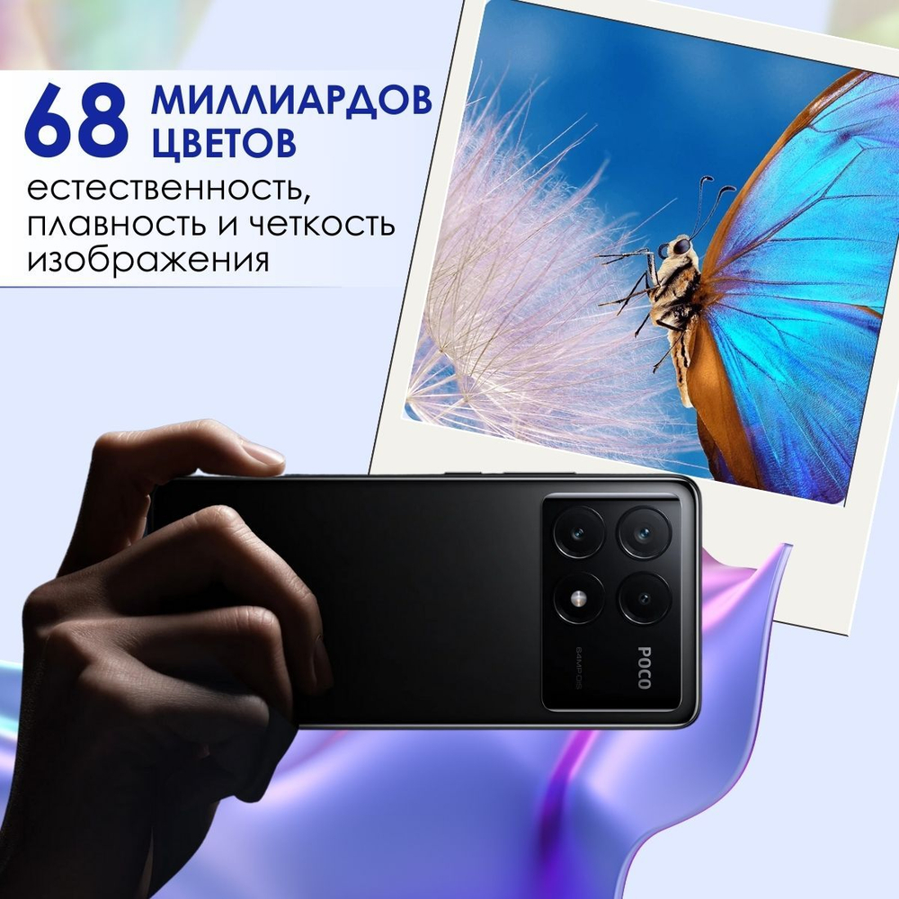 Смартфон Xiaomi POCO X6 Pro 5G 8/256 GB, Black (черный)