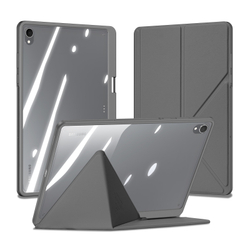 Чехол книжка серого цвета для планшета Samsung Galaxy Tab S11, серия Magi Series Case от Dux Ducis