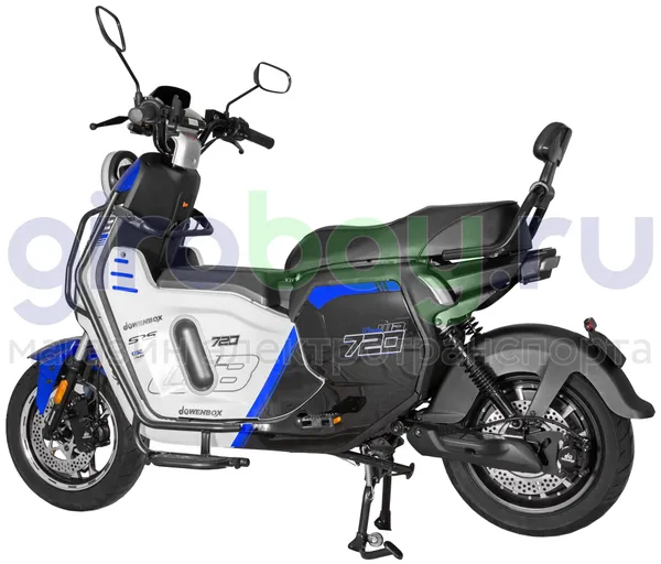 Электроскутер WENBOX U7 2000W (60V/52Ah) - Синий, АКБ LiFePO4 фото №6