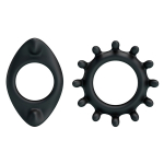 Набор из 2 фигурных эрекционных колец 3,6х5,6см и 5,4см Baile Ring BI-210161